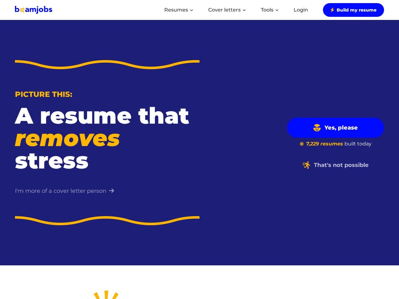BeamJobs Resume Builder
