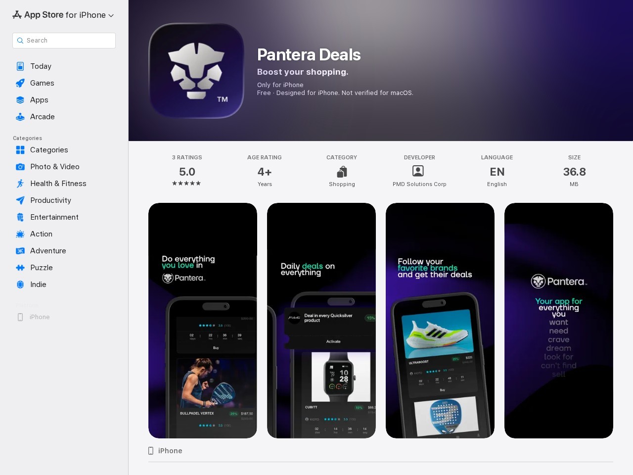 Pantera Deals