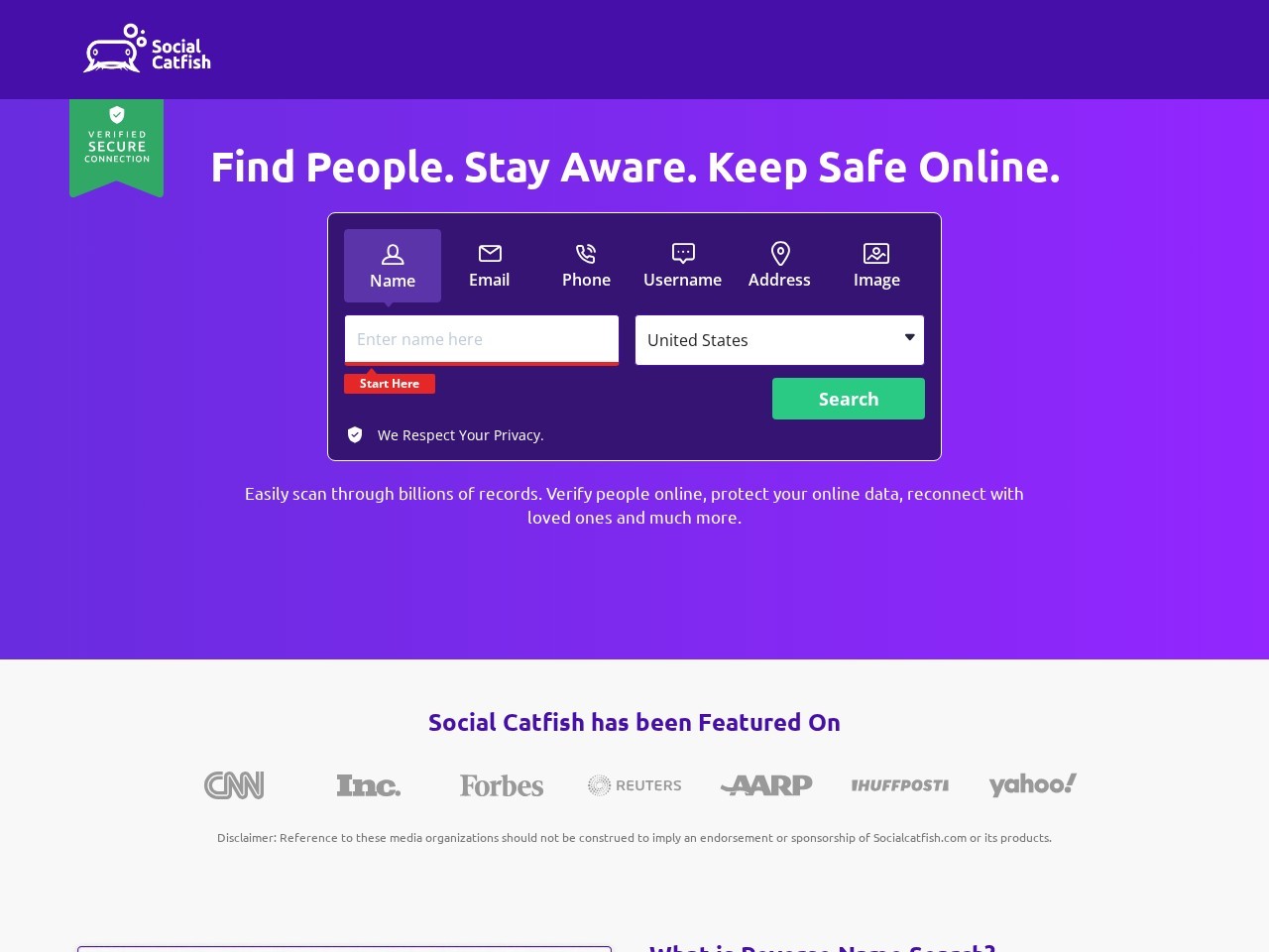 Social Catfish Reverse Image Search